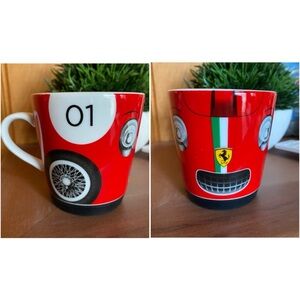 Official Ferrari Store Coffee Mug Porcelain Red Yellow Black Green Rubber Base